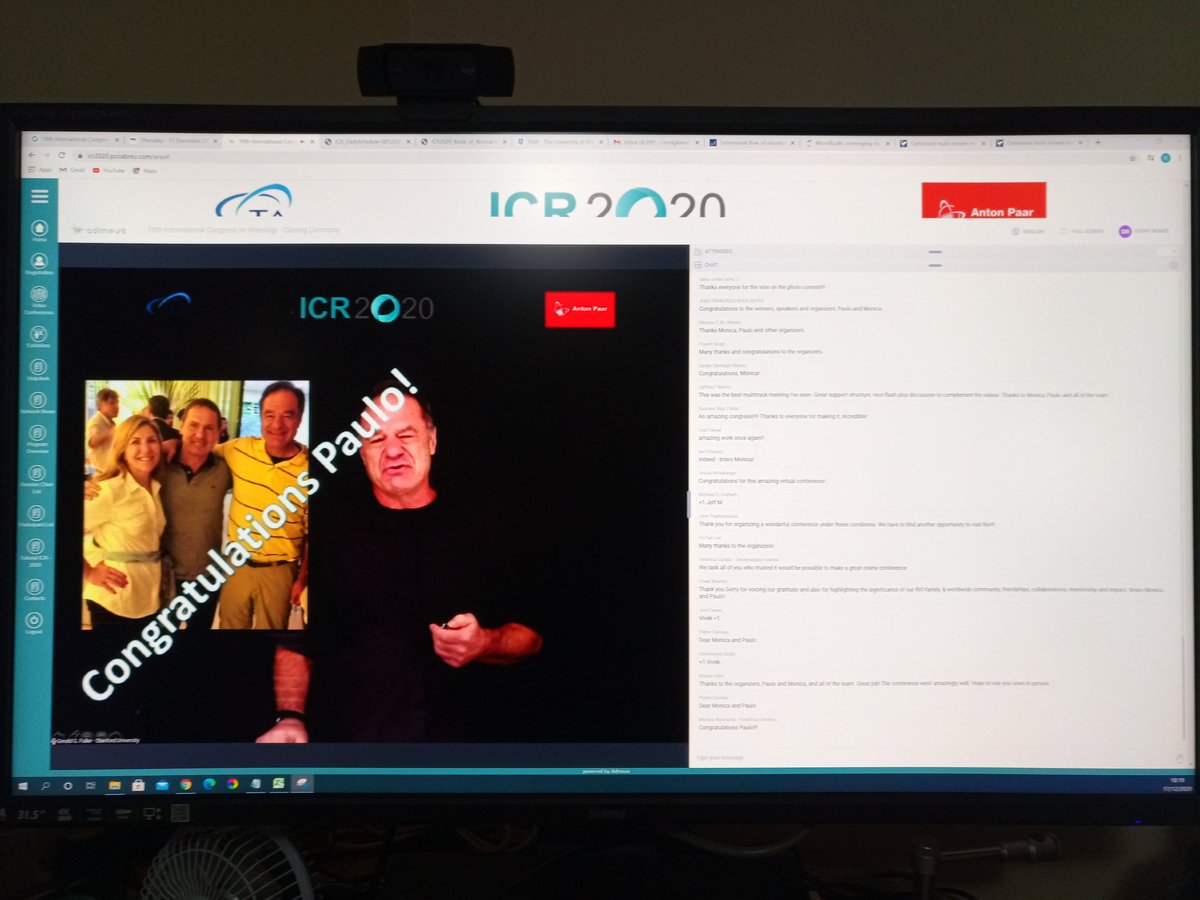 And the #ICR2020 comes to a close - as Gerald Fuller highlights, many thanks to the organisers, particularly Paulo and Monica, for all the hard work in making this happen