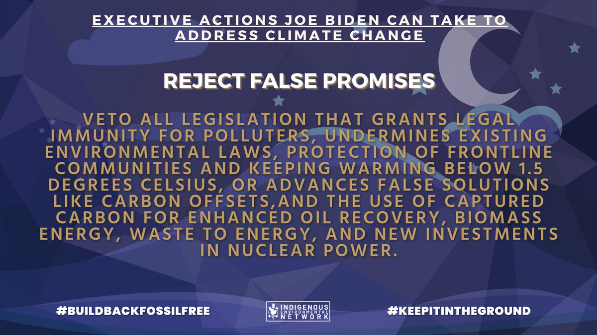 8. Carbon mechanisms are pay to pollute loopholes that allow big polluters to keep polluting. They are a false solution to  #climatechange