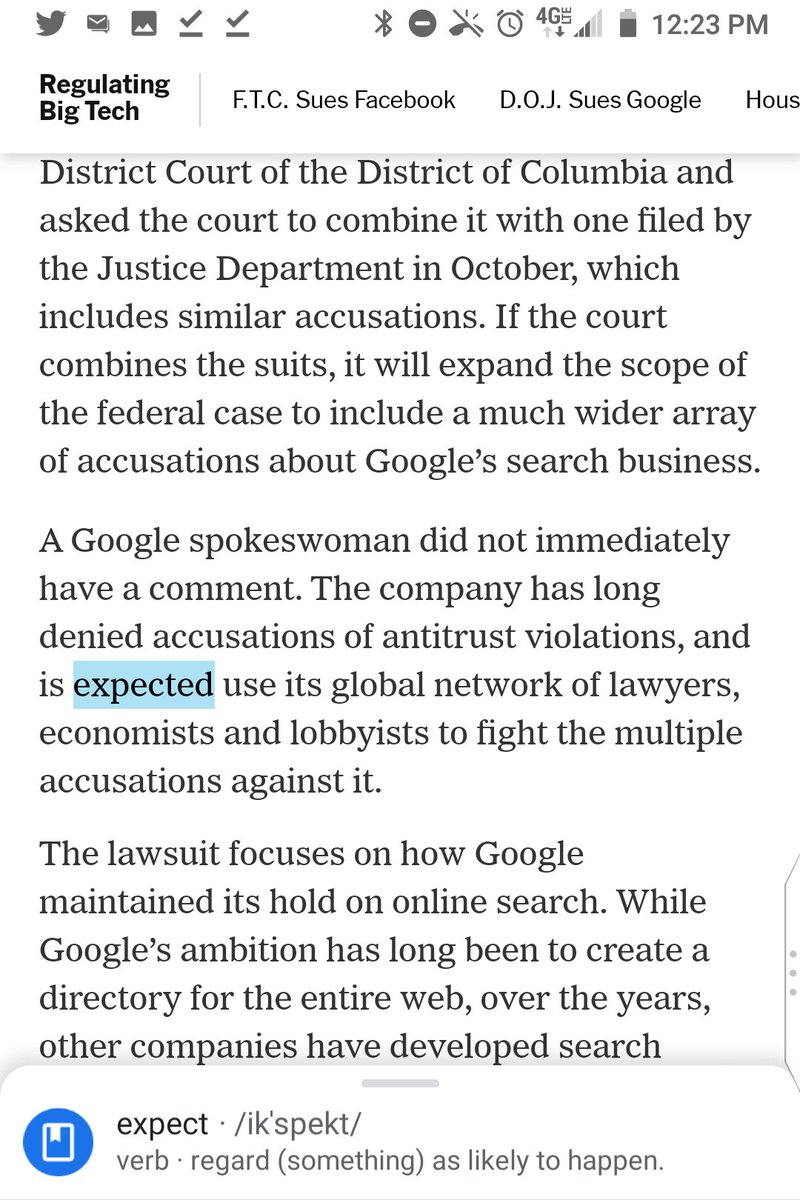 Typos Of The New York Times Preference Isn T A Verb Using Exclusive Deals With Phone Makers Like Apple To Preference Google S Search Service Over Rivals Say Prefer The Company