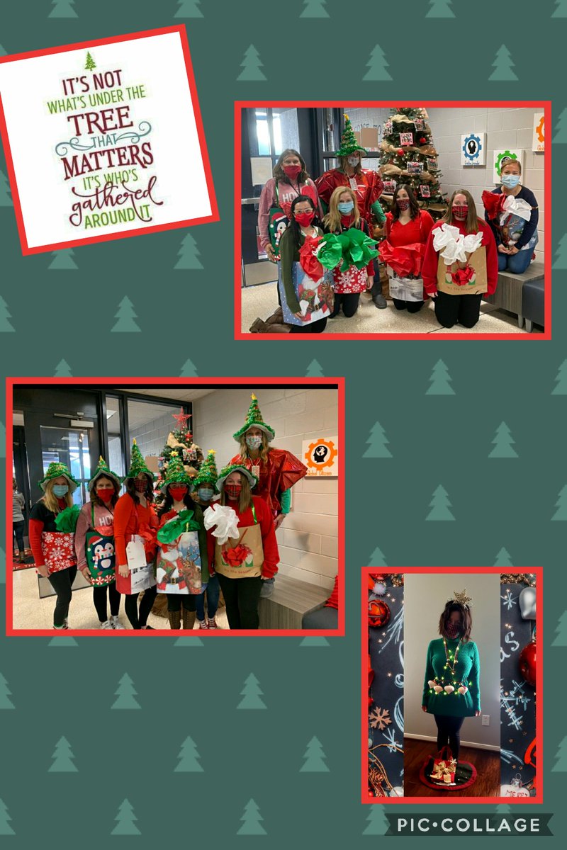 It's not what's under the tree that matters it's who's gathered around it!🎄🎄 Christmas tree day! We had so much fun as a team dressing up! <a href="/HumbleISD_PFE/">Pine Forest Elem</a> <a href="/4thgrade_pfe/">4thgrade_PFE</a>  #PFEWhoville