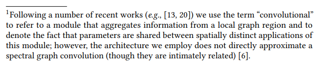 rahuljha's tweet photo. Reading up on recent work in GCN's. I didn't realize that the word convolution is used quite loosely in this stream of work :) The PinSage paper has a nice footnote: https://t.co/XsL4dyqriK