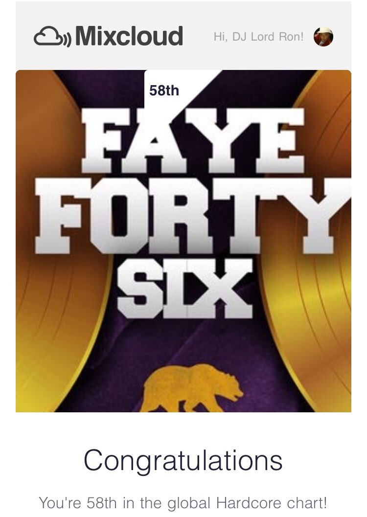 djlordron's tweet image. Back in the mix &amp;amp; back on the #MixcloudCharts Top 💯 at #58 &amp;amp; #82 The Hardcore, Underground #HipHop #Music Salute to all artists on this episode.