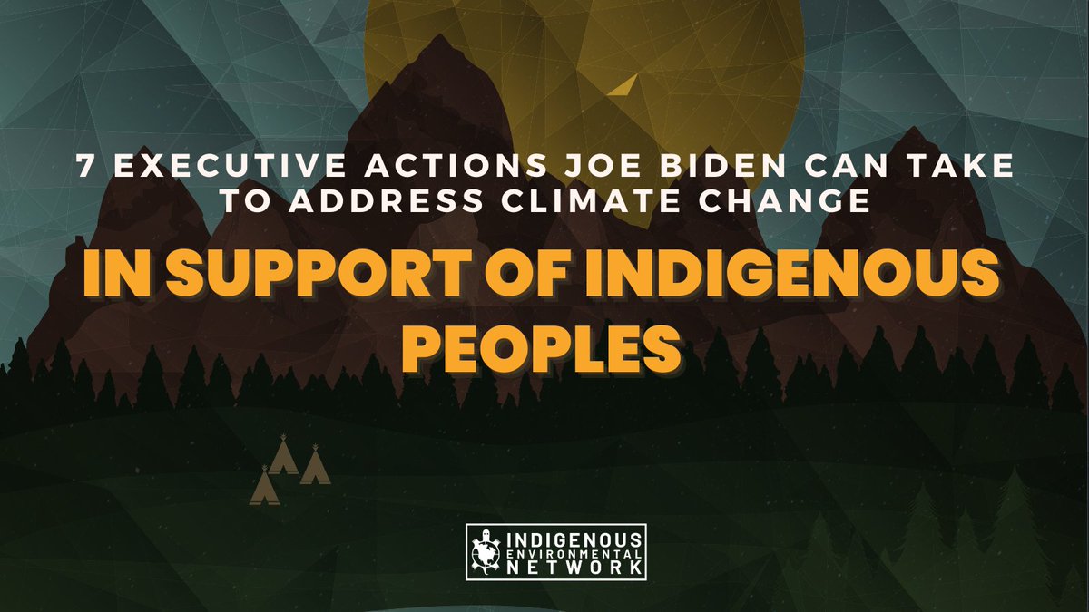 1. We are gonna break it down for you in a handy thread,  @JoeBiden.Here's how you can show up for Indian Country after we showed up to vote for you.  https://buildbackfossilfree.org/biden-executive-action-blueprint/