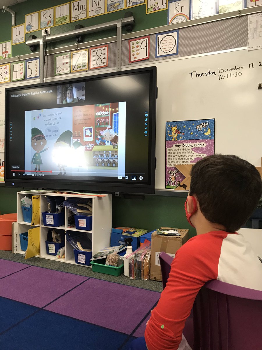 AckelsEmma's tweet photo. Happy Pajama Read-a-Rama! We’ve loved sharing books read aloud to us today in Pre-K, especially from guest readers @WhitesideNicole @RRainGCISD https://t.co/HMgAjrHf2I