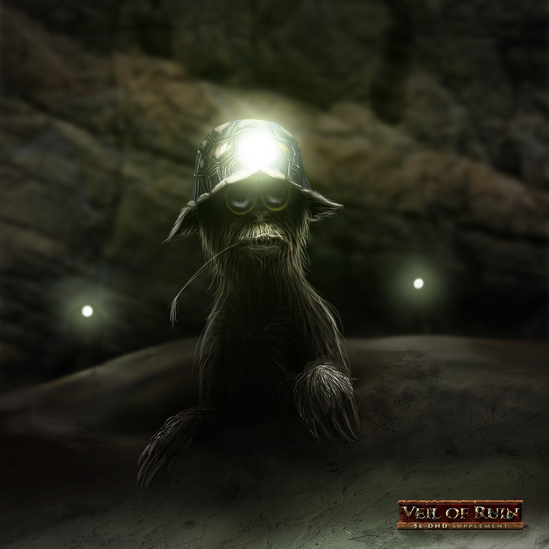 ProDarkWater's tweet photo. Warrens are solitary by nature, but occasionally join other wandering Warrens to form small communities. These communities stay together for as long as their food sources can sustain their numbers.

#tabletop #kickstarter #dnd #veilofruin #tabletopgaming #games #rpg #ttrpg https://t.co/WE4xN8crPa