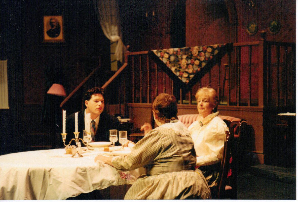 sjtheatre's tweet photo. Every family has a few odd ducks with strange pastimes, but none are quite so strange as the hobby of Mortimer Brewster's aunts in Arsenic and Old Lace.  

Can you remember what mischief they got up to? Let us know in the comments! #30DaysOfTheatre #Day28 https://t.co/Yx2E8JaA2j