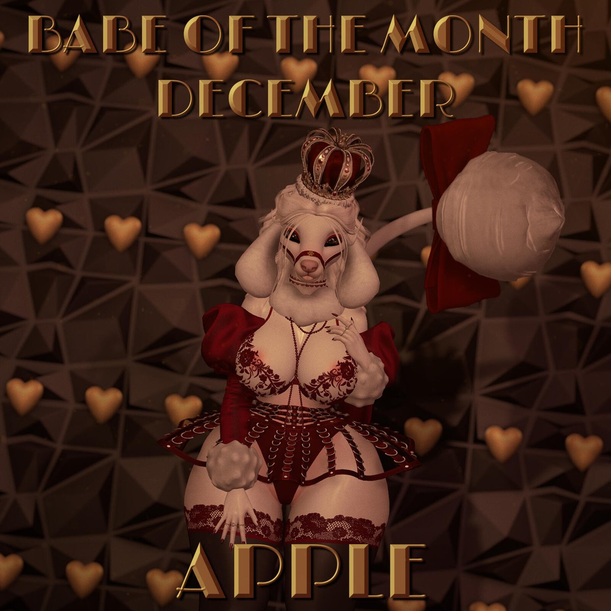 HPCabaret's tweet photo. 🍎 Join us tonight in celebrating our very own @ApplePieSL1 at her December Babe of the Month party 🍎

👑Come dressed to the nines for a night of royalty in red 👑
Starts at 6pm SLT in the main club https://t.co/NnYrEPj5O9