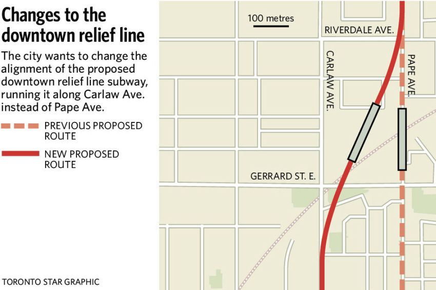 LanrickBennett's tweet photo. @GraphicMatt @BenSpurr Some might forget we shot ourselves in the foot delaying the Relief Line on our own. Constituents were told to be concerned about a subway damaging their homes on Pape. Misinformed since seismic activity below 15m would be zero. cc:@paulafletcherto https://t.co/iBC1QoJHb0 https://t.co/AOsYfgTRZM