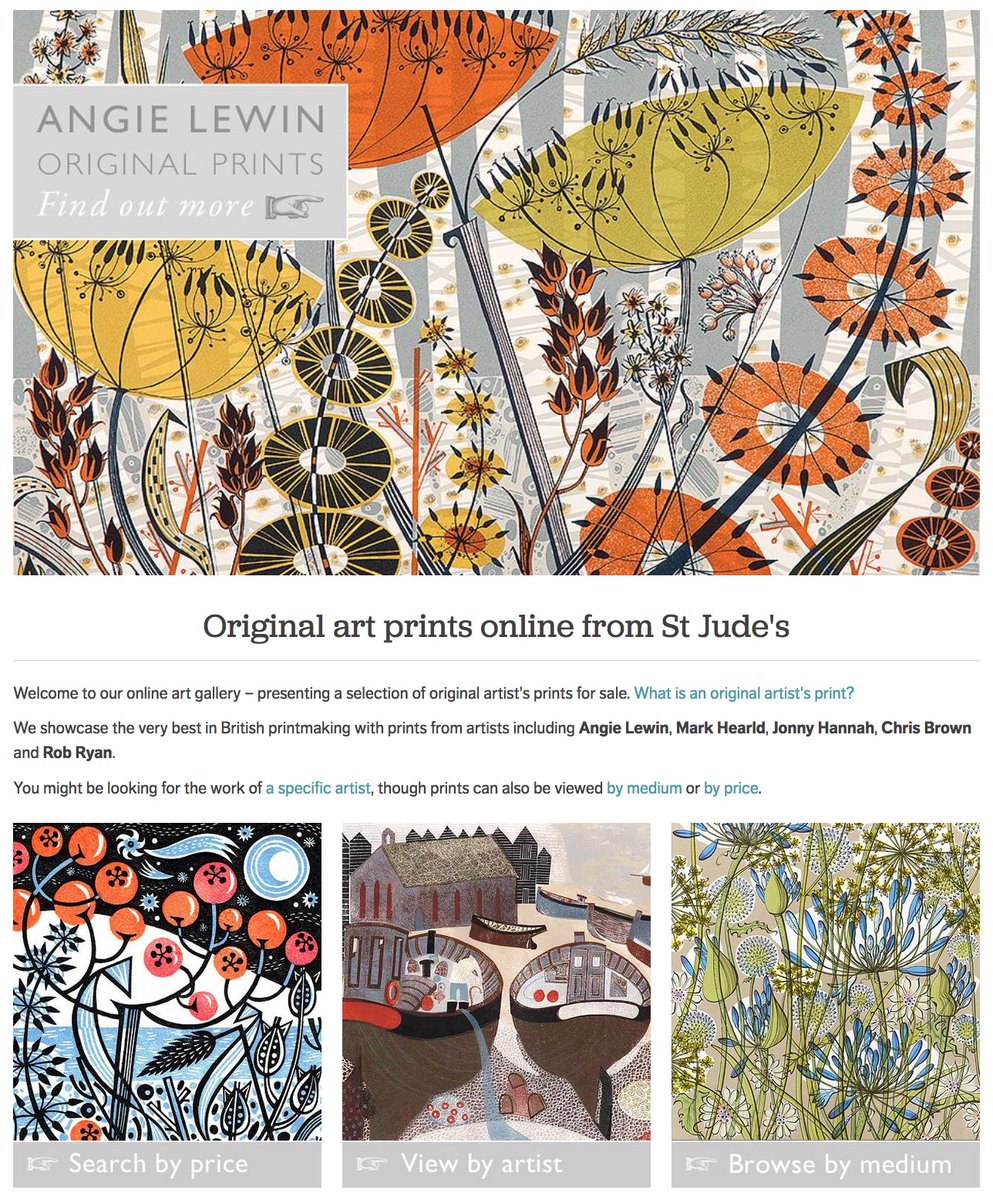 Gorgeous prints from  @angielewin (and check out the other amazing artists featured by  @stjudesprints):  https://www.stjudesprints.co.uk&nbsp;  #SupportArtists