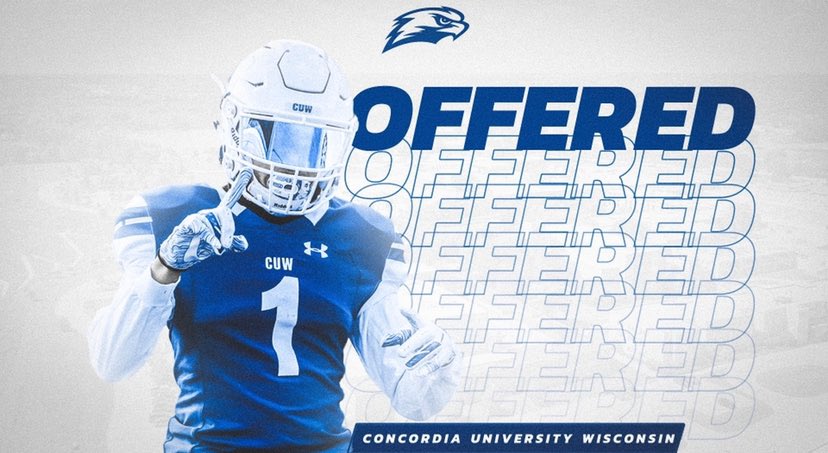 Thank you Coach Cook! Blessed to receive my very first offer to play college ball at Concordia University Wisconsin! Blessed.