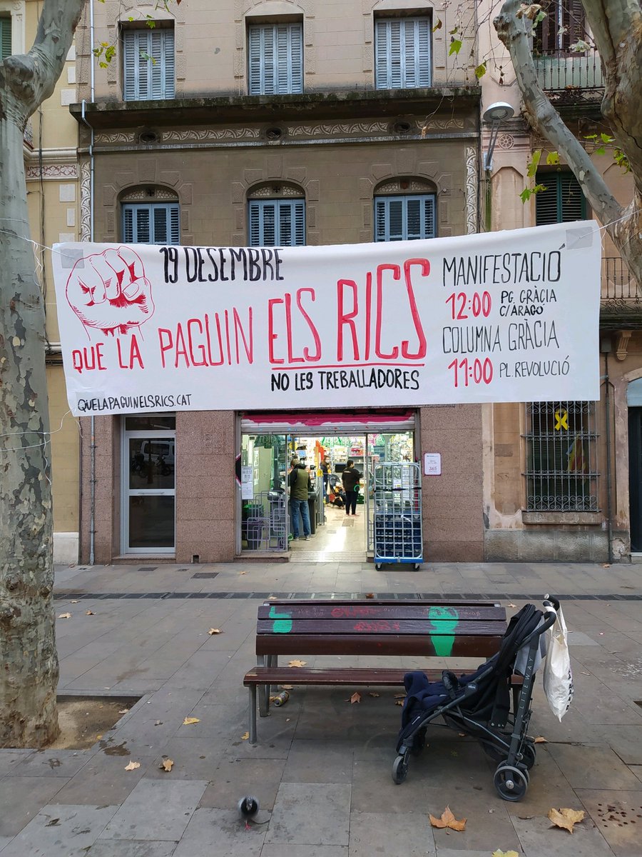 🗣️ Aquest dissabte #19D prenem els carrers!
⏩ Els Països Catalans clamaran #QueLaPaguinElsRics #VidaAbansQueCapital