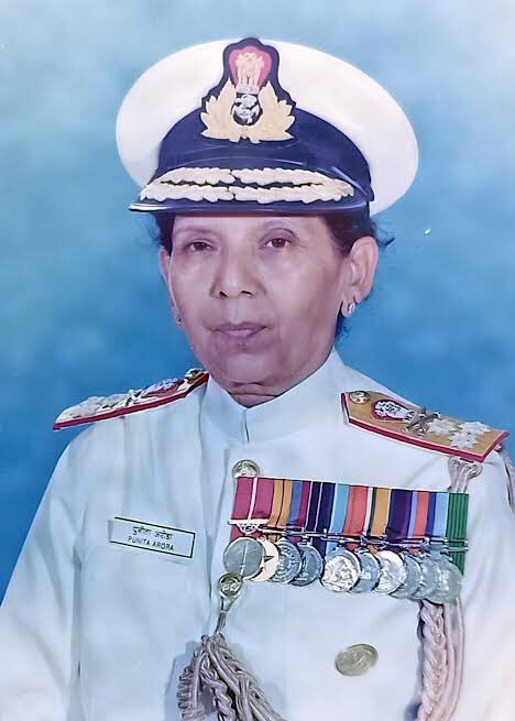 Lieutenant General Punita Arora is the first woman in India to don the second highest rank i.e. Lieutenant General of Indian Army and the first Vice Admiral of Indian Navy.