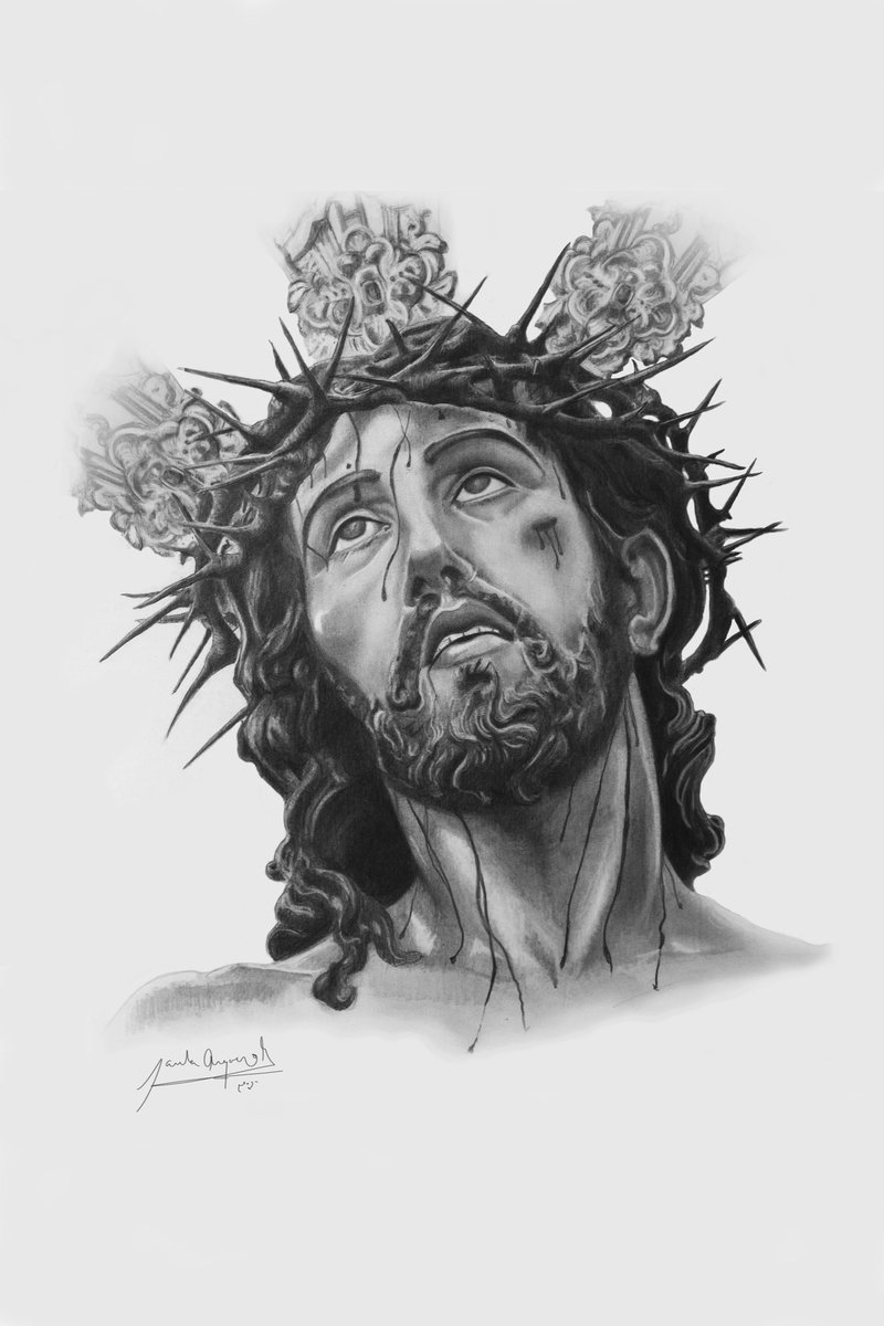 paularquero's tweet photo. Muy buenas, os muestro uno de mis últimos trabajos realizados.
Se trata de un retrato a Grafito de Nuestro Padre Jesús Despojado de Sevilla.

Espero que sea de vuestro agrado.

#Retrato #Portrait #ArteSacro #SemanaSanta #JesusDespojado #Grafito #Realismo #Sevilla #PaulaArquero https://t.co/7W2qFsytIa