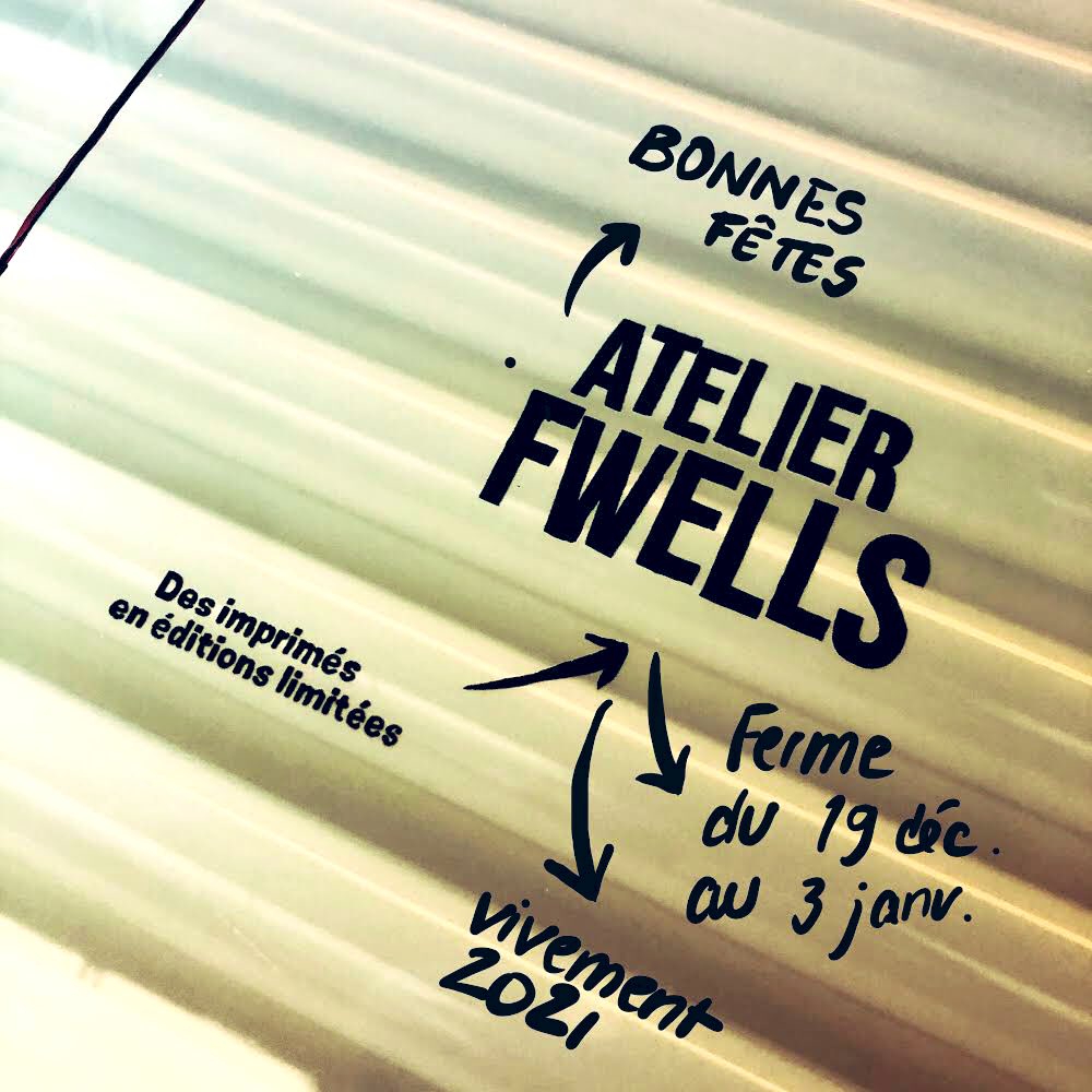 L’Atelier Fwells prend congés du 19 décembre au 3 janvier. 
Bonnes fêtes ! 🎅🏽🥳
#vivement2021 #serigraphie #screenprinting #fabriqueaparis #paris13 #madeinfwells #printisnotdead #artisanat