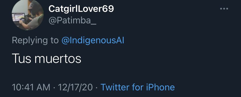 we’ve officially entered death threat territory.again, all i said was that spain did a genocide