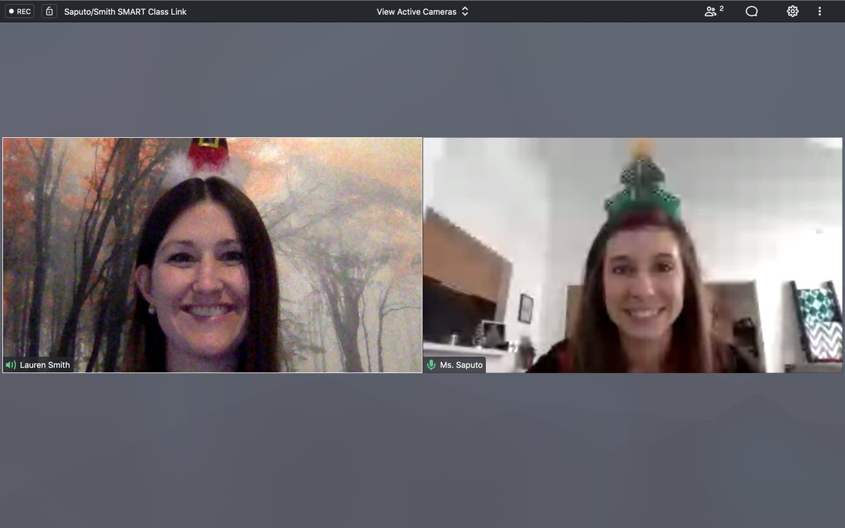 Trying to bring in some holiday spirit with our SMART class during our virtual Holiday Spirit Week!