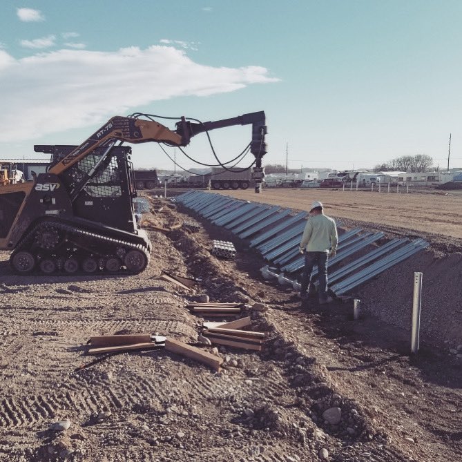 Steel laid out for Chance SS175 to RS3500 helical piles for construction of new industrial building. #construction #engineering #CHANCEhelical #TheCertifiedHelicalPile #helicalpile #helicalpier #deepfoundation <a href="/ChanceHelical/">CHANCE Helical Piers</a> #concrete #steel