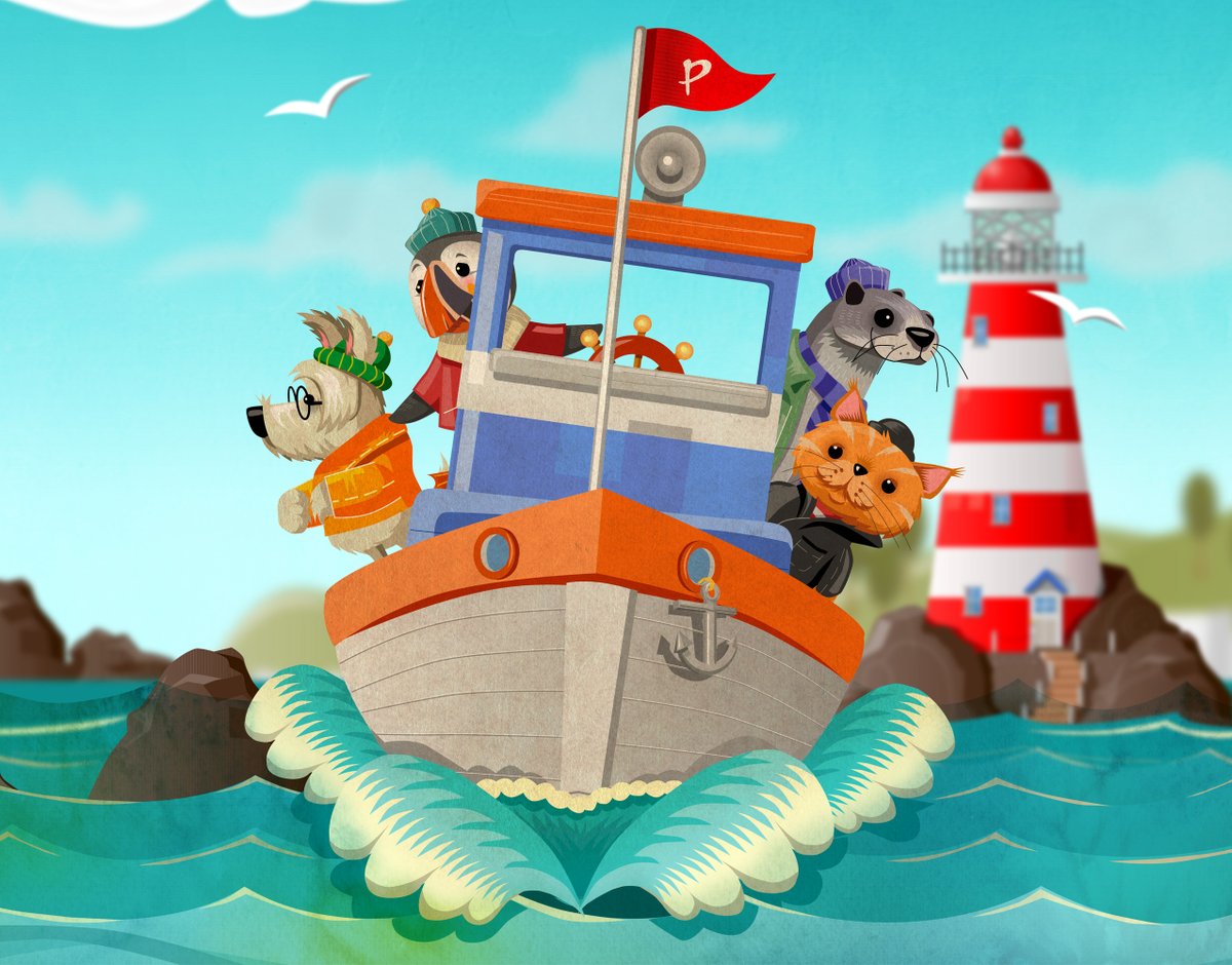 skyboundtabletp's tweet photo. In Pebble Rock Delivery Service, you can play as (left to right) Hamish, Pebble, Elvis, or Oscar! Coming to retail January 27, 2021. Preorder now! https://t.co/rOZaB1YTCP 🛥 @BrightLitegames #PebbleRock #PRDS https://t.co/ww0fwofvkI