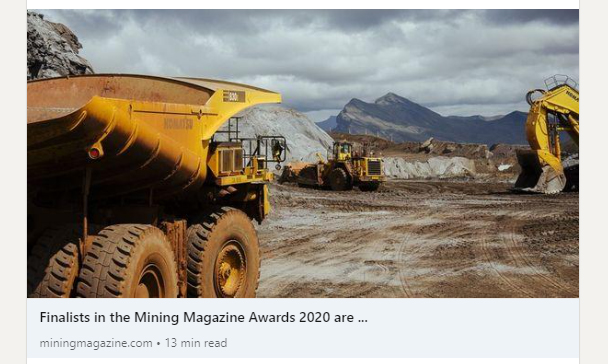 symxai's tweet photo. We're honored to have been nominated as a finalist for the @MiningMagazine 2020 Innovation Awards! Voting closes Friday, December 18th. PLEASE take a minute and VOTE for Symboticware --> https://t.co/aOGb0EJ7BG https://t.co/MHi9x4f52s