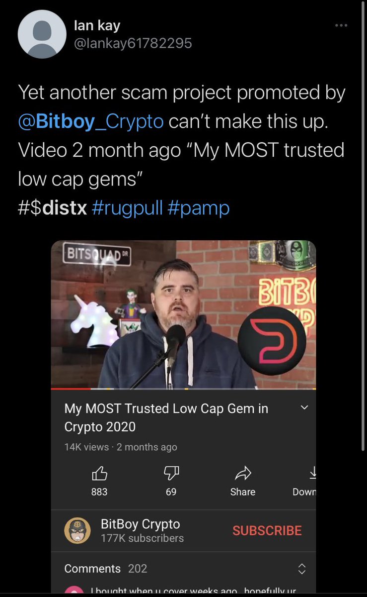 thecoinroom's tweet photo. @youngseebi @Bitboy_Crypto Just a few of many

$distx #distx @Bitboy_Crypto 
Bitboy https://t.co/7YPV3pdSgf