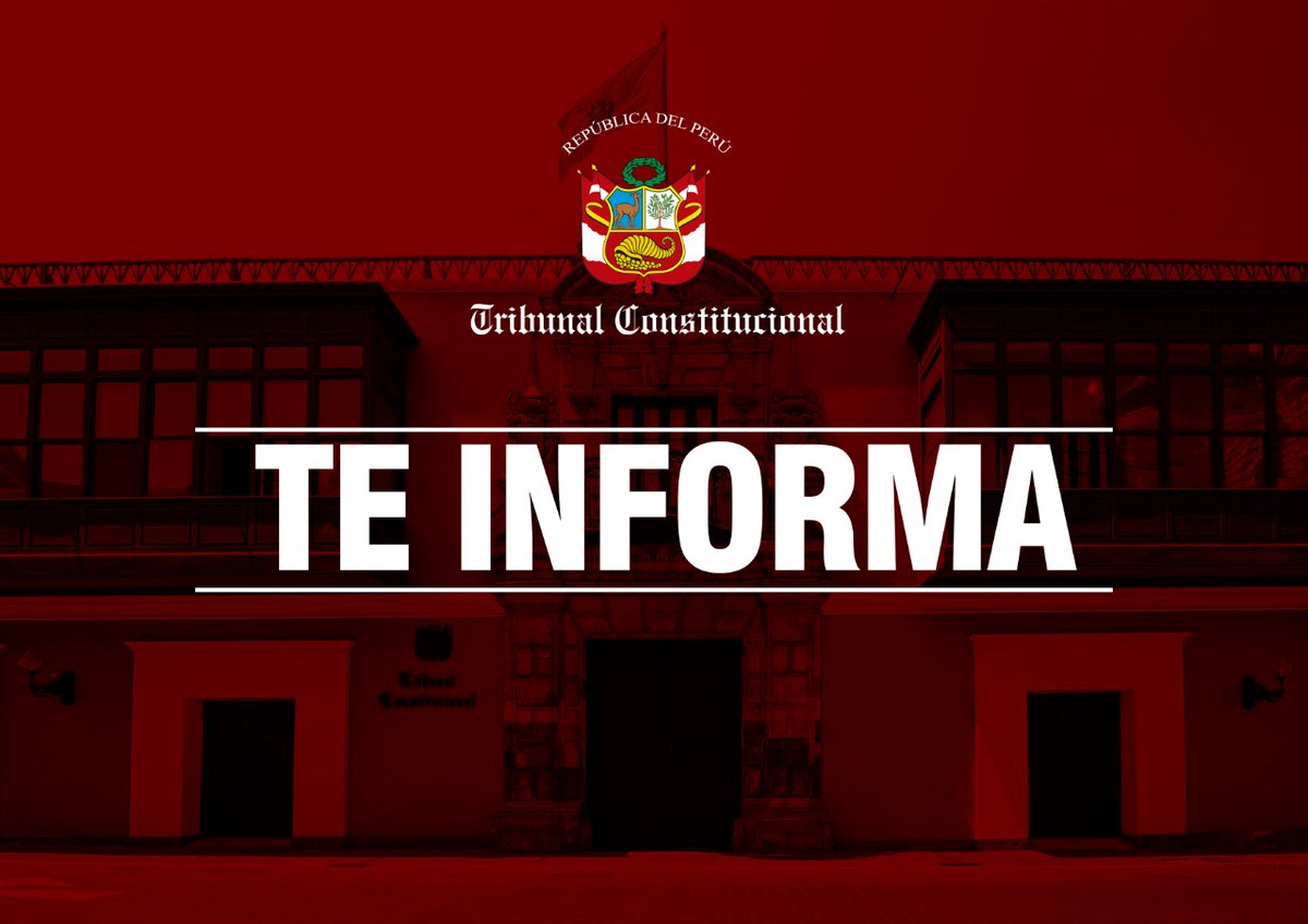 Tribunal Constitucional del Perú tweet media