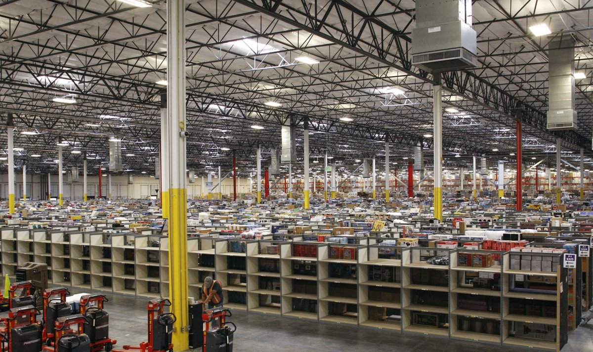 After 20 years of trial and error, Amazon has turned its fulfillment centers into finely tuned assembly lines, often grueling workplaces. Workers receive about one day of training and are put on the line to see if they have what it takes https://bloom.bg/3r07CUS 