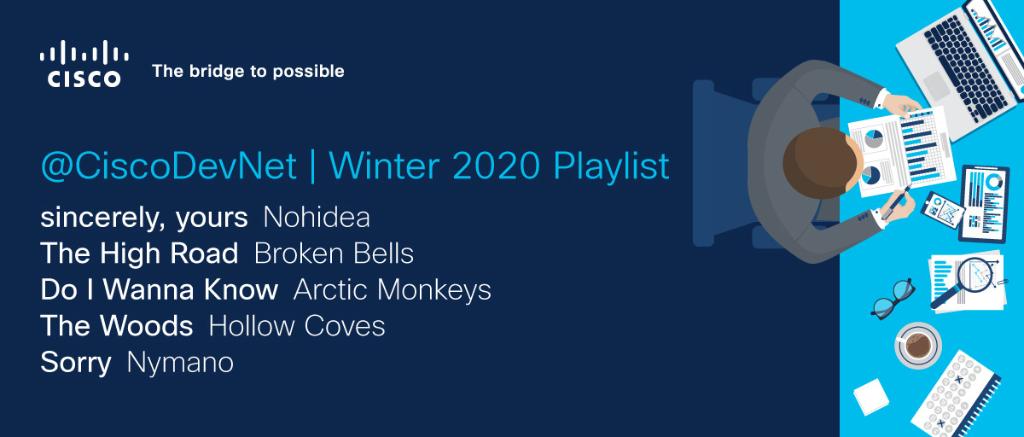 Cisco Cloud (@ciscocloud) on Twitter photo What are <a href="/CiscoDevNet/">Cisco DevNet</a> developers jamming to this season? A mix of old and new; lo-fi and indie. Add these to your playlist as we close out #reInvent 2020. cs.co/9009H1NX5 What are <a href="/CiscoDevNet/">Cisco DevNet</a> developers jamming to this season? A mix of old and new; lo-fi and indie. Add these to your playlist as we close out #reInvent 2020. cs.co/9009H1NX5