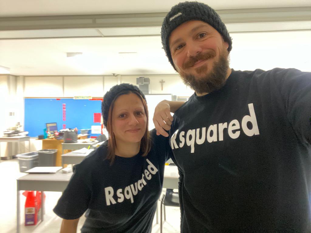 When our nickname has stuck so we get it on t-shirts #Rsquared <a href="/Prof_ARuggiero/">Adriano Ruggiero</a> <a href="/olf_dpcdsb/">Our Lady of Fatima DPCDSB</a>