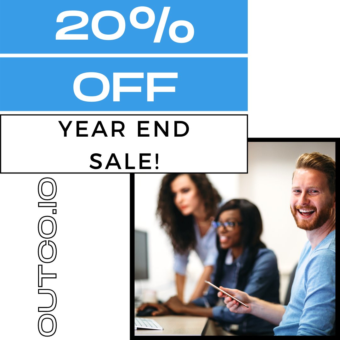 Outco_io's tweet photo. Have you seen our Year End Sale?! Save 20% on our upfront plans when you apply by December 31st! *Limited Space*

Learn more: https://t.co/XnS6sDZp84 https://t.co/ooGqoYj3kE