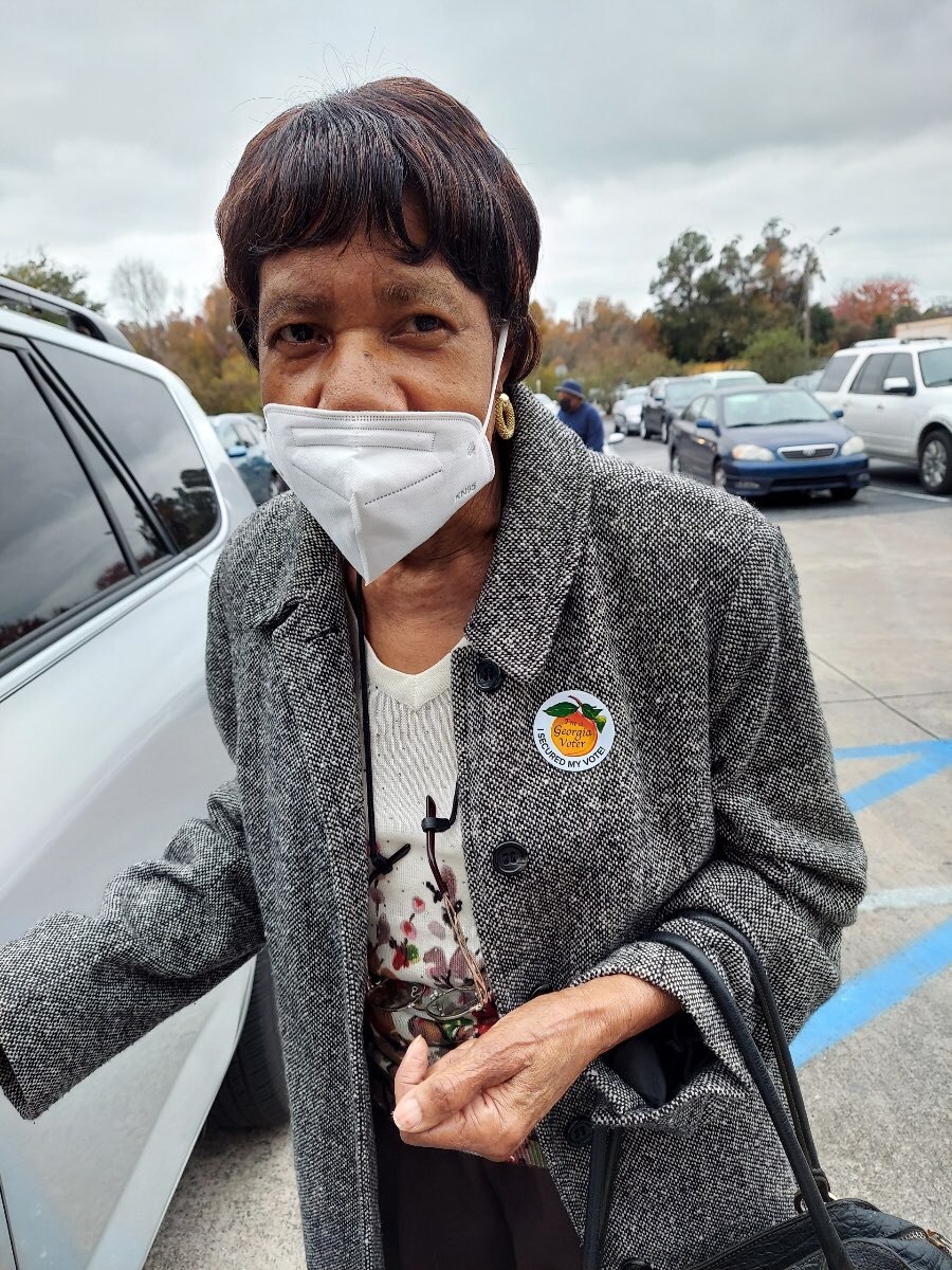 As a Black teenager growing up in Waycross, GA in the 1950s, my mom used to pick somebody else's cotton. Today, those 82 year old hands picked her son to be a United States Senator from Georgia. God bless her, and God bless America.