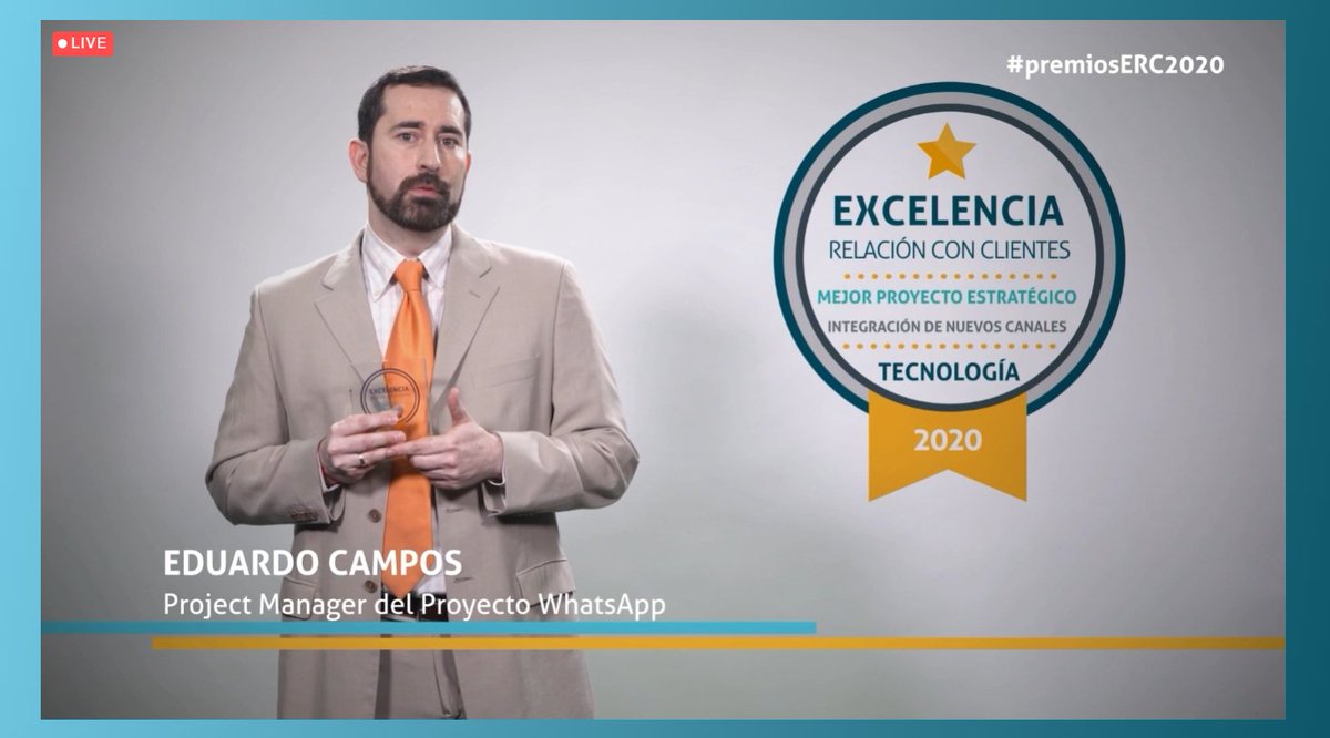 AEERC_es's tweet image. El ganador al Premio Estratégico a Mejor Proyecto de Integración de Nuevos Canales es @Fonetic. ¡Enhorabuena!
Eduardo Campos, Antonio Soria #PremiosExcelencia2020