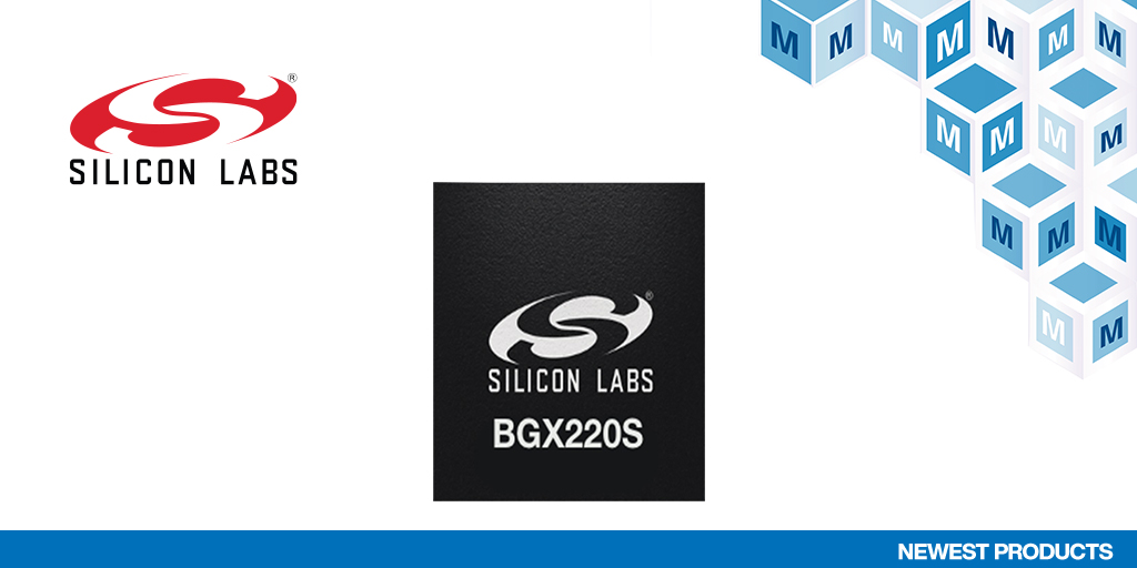 MouserElecEU's tweet photo. Want to eliminate #Bluetooth firmware development complexity? Check out the new BGX220S #WirelessGecko BLUETOOTH® Xpress Modules from @siliconlabs: https://t.co/w4HxOGxWeV https://t.co/MeQEUj482h
