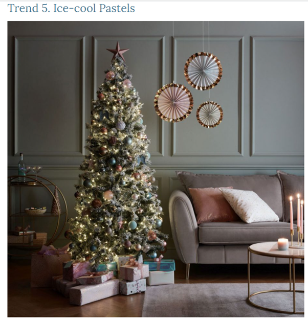 If everyone is doing it some felt the need to be special. As class boundaries blurred, taste became a way for people to put themselves above others. By the 80s real trees with natural colours was used by well off snobs(?!) to show off sophistication. Trends are still moving.