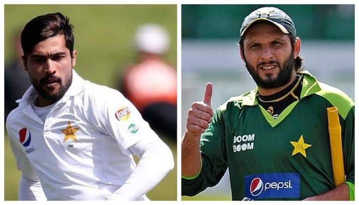 dastgeer9803's tweet photo. Shahid Afridi Comes In Support Of #Amir ❤️ 
#shahidafridi Said - Waqar Younis Shouldn't Have Said That,I think it is wrong.I have talked to Mohammad Amir And Suggested Him To Talk to board and take his retirement back! Don't lose hope trust im Allah #Amir Thanks to #shahidafridi https://t.co/9Kq2j2Nksy