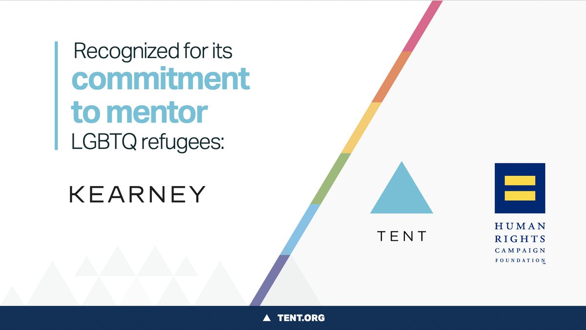 TentOrg's tweet photo. Welcome to Tent, @kearney!
At last week's #LGBTQBusinessSummit, Kearney committed to provide mentorship to 50 LGBTQ refugees in Chicago, Washington DC, NYC, Mexico City & Toronto over the next 3 years. πΊπΈ π²π½ π¨π¦ π³οΈβπ
#MentorshipMatters #WelcomeToTent https://t.co/G94Oakv3tj https://t.co/dB0CtHWqTU