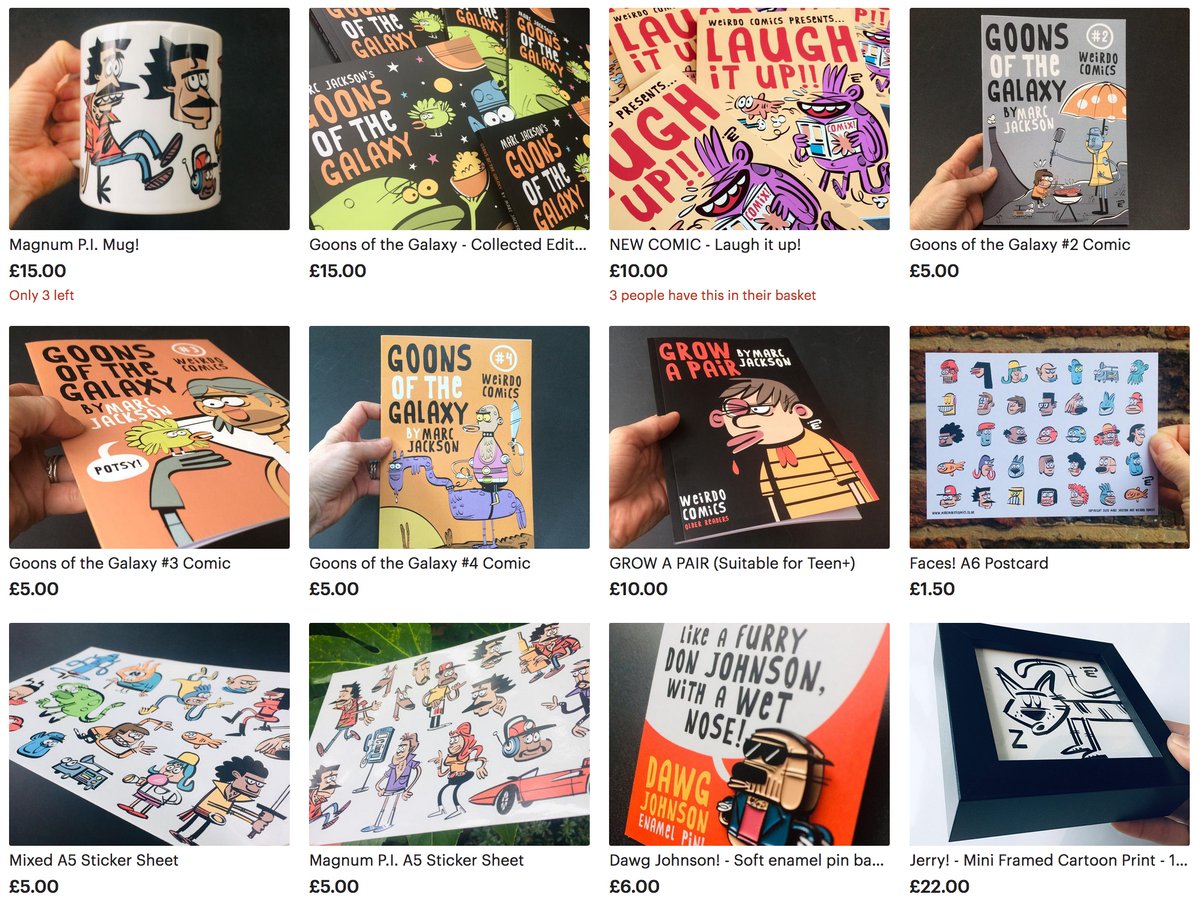 Stickers, mugs, comics and more from Macclesfield-based  @MARCmakescomics  #SupportArtists  https://www.etsy.com/uk/shop/Marcmakescomics