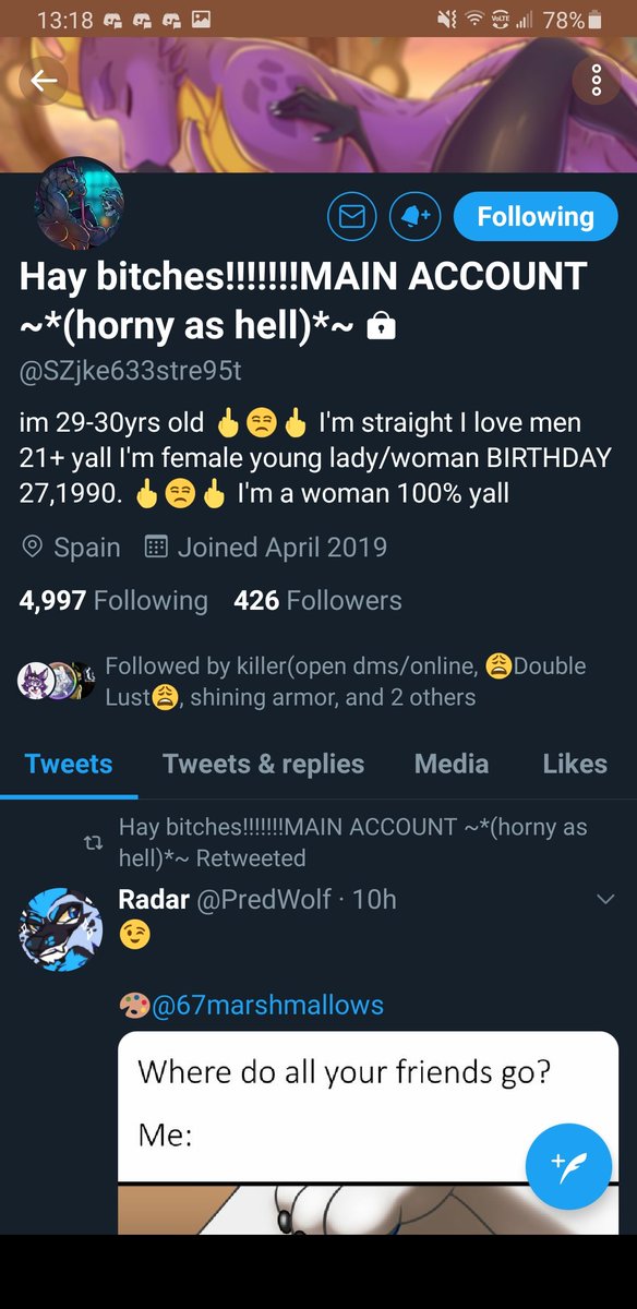 Mlp_cloudstreak's tweet photo. This chick was spamming my dms for two months I'm rarely on this account and she's desperate please block and stay away from it https://t.co/OWWeCfTNC0