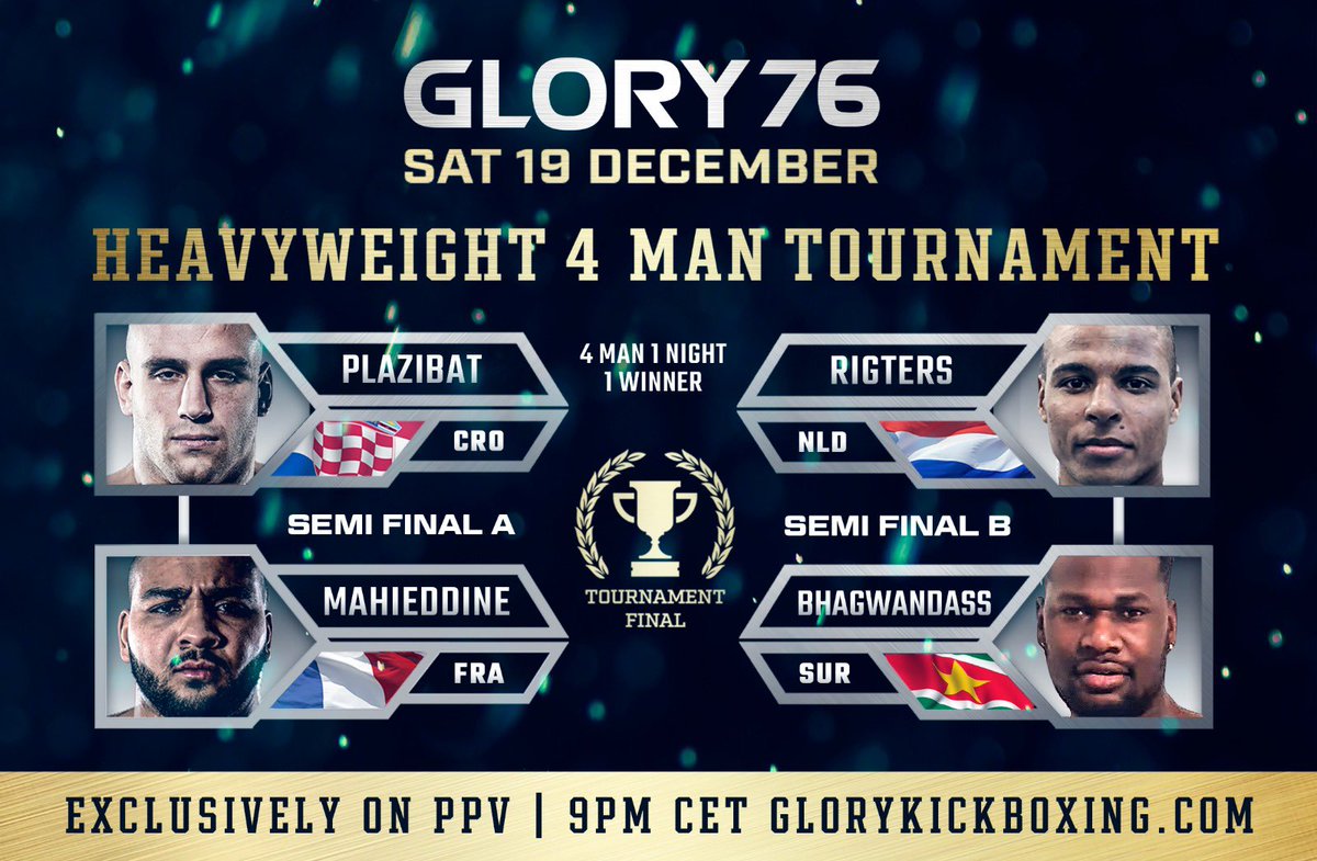 GLORY 76 PPV code giveaway. Simply RT, winner randomly selected Friday night.

GLORY 76: Badr vs. Benny airs this Saturday at 3pm ET (free prelims at 2pm) only on @FiteTV PPV: fite.tv/watch/glory-76…

#GLORY76