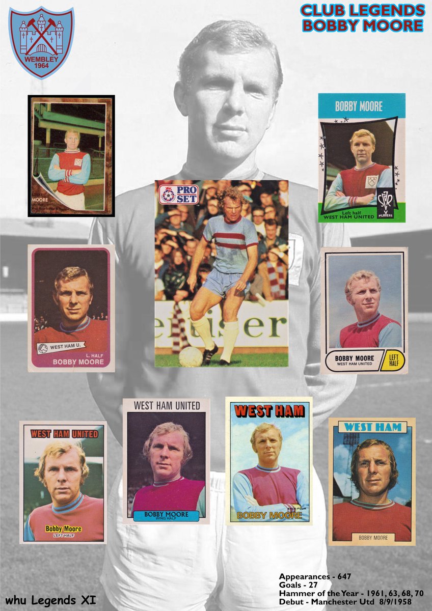 *1k Giveaway*
As a thank you for everyone's continued support and reaching a thousand followers we are giving away an A3 Club Legends print of Bobby Moore. 
Usual rules apply to enter, like &amp; RT the post for a chance to win.
Draw will be made on Xmas Eve. Good luck!!⚒️⚒️