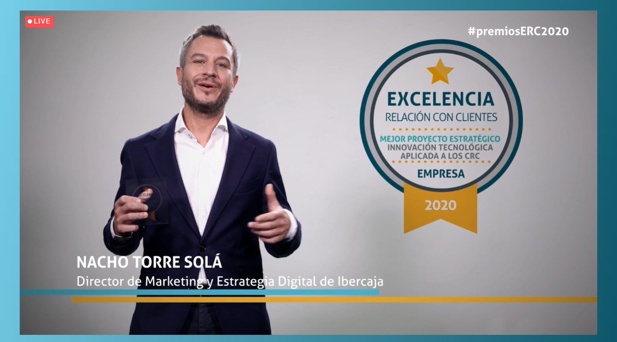 AEERC_es's tweet image. El ganador al Premio Estratégico a Mejor Proyecto de Innovación Tecnológica aplicada al CRC es para @ibercaja. ¡Enhorabuena!
@nacho_torre  @alfredo_vvb #PremiosExcelencia2020