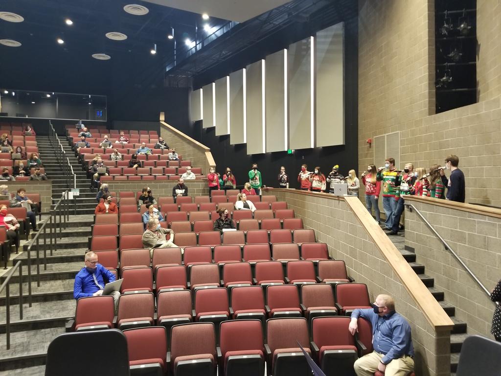 rmjohnson46's tweet photo. New Generation Jazz Choir singing a couple songs for staff at the end of our staff meeting - they sounded fantastic!! Good work @BrianSaylor
#learnbps #demonpride https://t.co/6i5u1Lpl9v