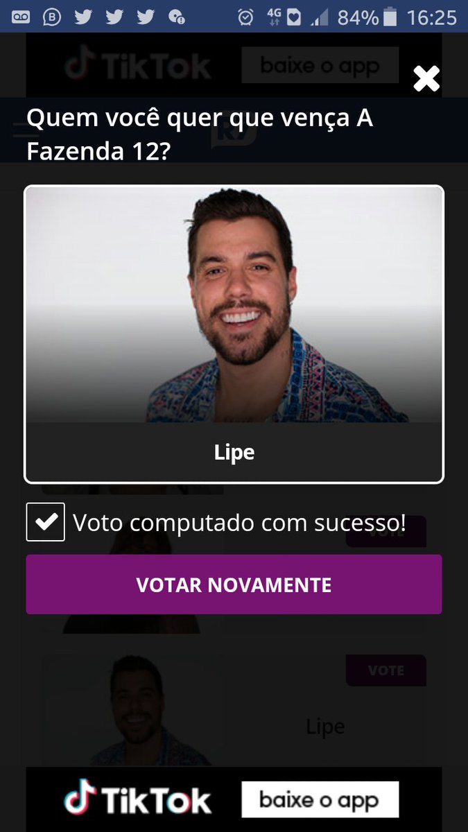 pi_moline's tweet photo. 50 votos #lipecampeao #LipeRibeiro #Lipefinalista #AFazanda12 https://t.co/qdMyRob49h
