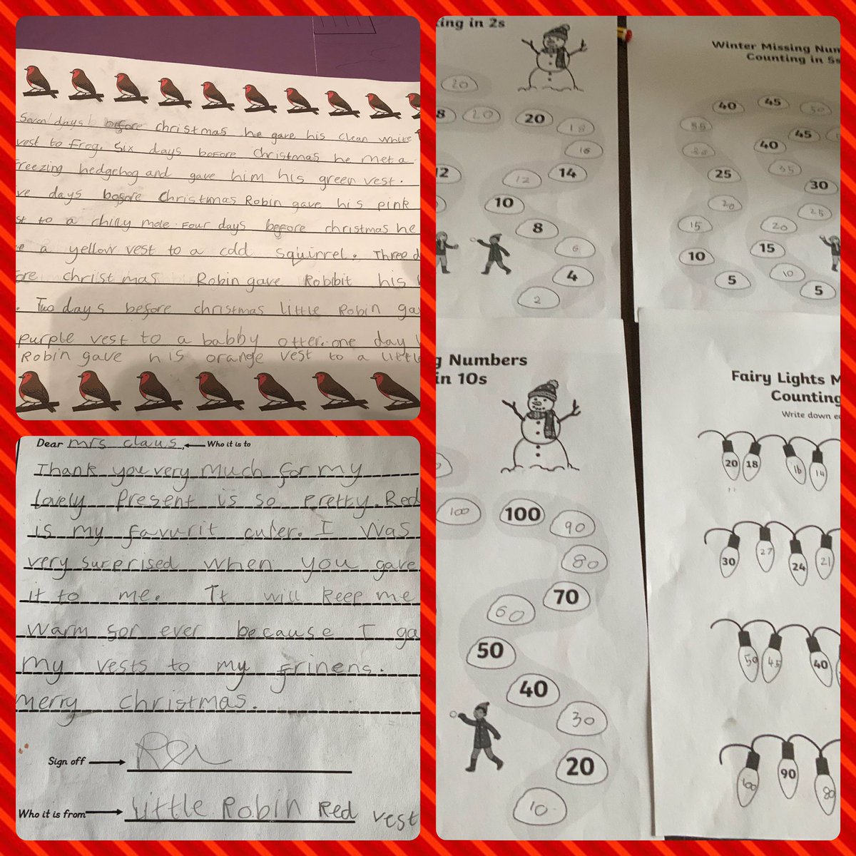 danimortimer's tweet image. Today’s work all completed @YBB_Yr2 🎅🎄🦌⛄️✅