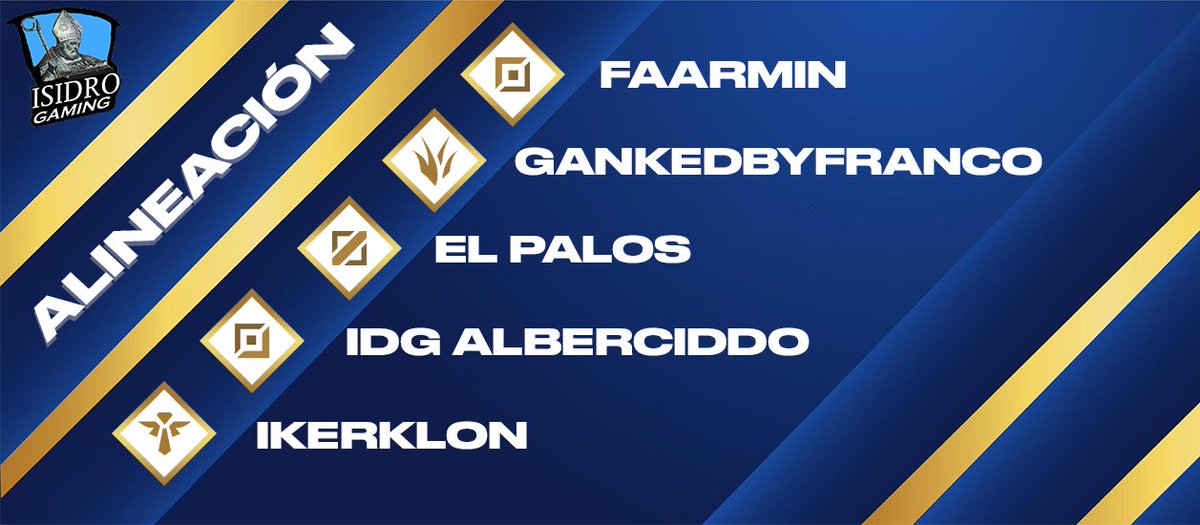 GamingIsidro's tweet photo. Estos seran los 5 jugadores intentaran buscar la segunda victoria en el Torneo de Cuarentena organizado por @Zripht y @SraCr0queta en la ronda 3 contra Furious Monkeys #GoIsidro💙🖤 https://t.co/WPOJurERMk