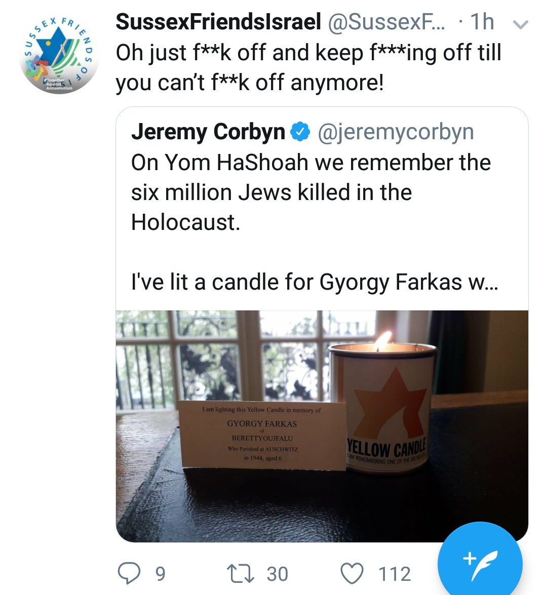 A little thread on rightwing pro-annexation, pro-settlement  @SussexFriends of Israel.Here's a taste of what they do these days (which is basically just Twitter & Facebook) - posts full of crude attacks.And yet amazingly they are a registered charity . . .       