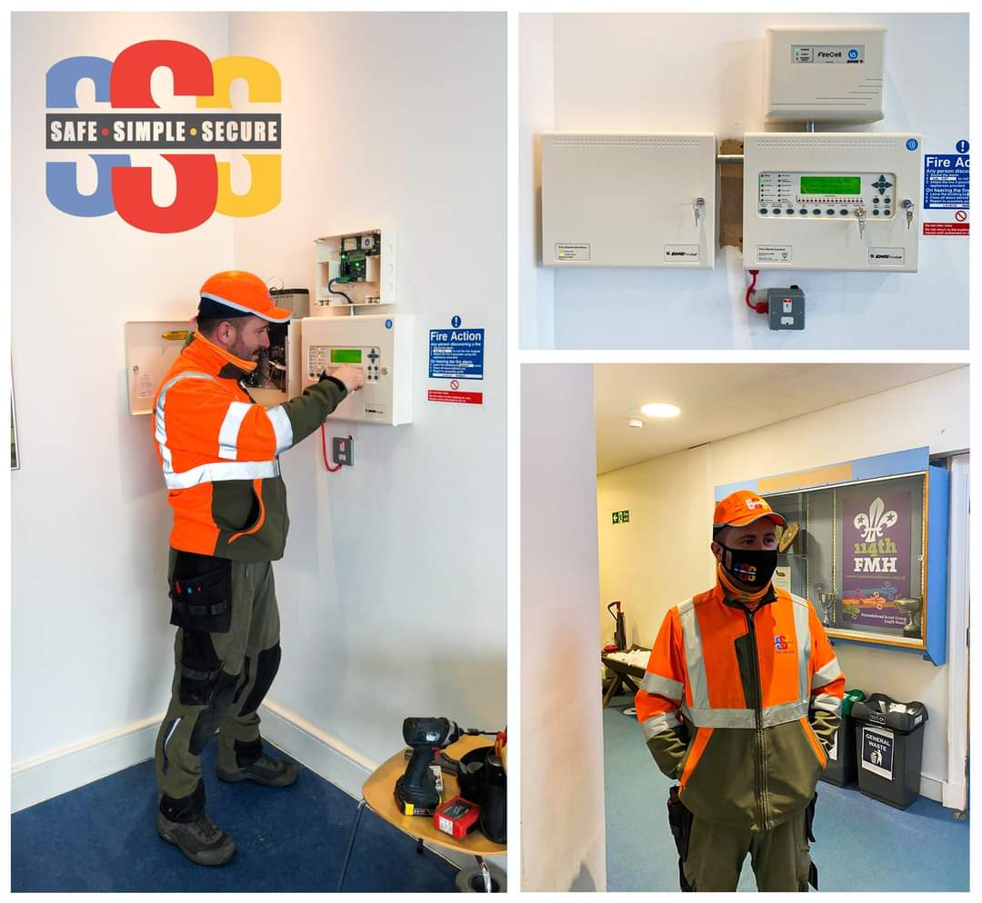 SafeSimpleSec's tweet image. Our engineer Tommy was out installing a brand new fire system for a commercial customer located in Edinburgh city centre. Tommy also took the the time to model the Safe Simple Secure branded facemasks! 😆👍

🔵🔴🟡 

#SafeSimpleSecure #FireSystemInstallation #CommercialSecurity