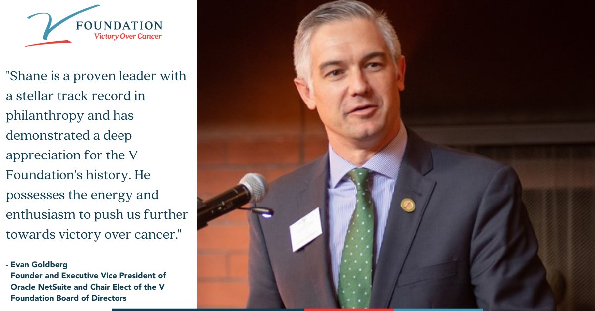 TheVFoundation's tweet photo. We are excited to welcome @UVMFCEO to the V Family as our new chief executive officer.
Following behind the exceptional leadership of retiring CEO, Susan Braun, Shane will join the fight for #VictoryOverCancer in January 2021. https://t.co/LpE4pUtE93 https://t.co/w6m5YOxkEt