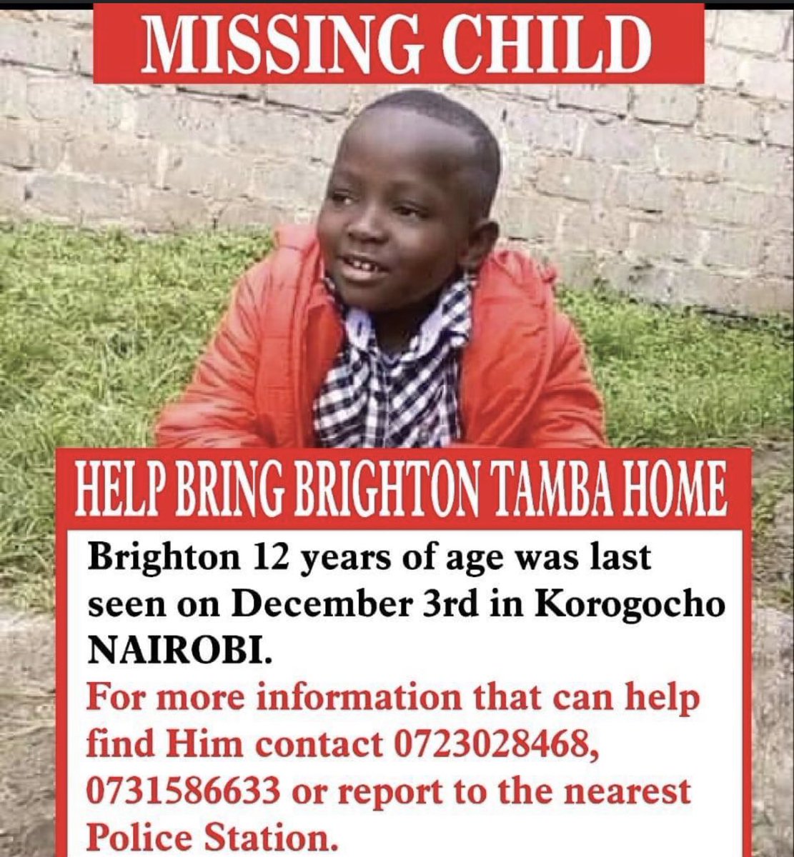racheltamba's tweet photo. @missingchild_ke https://t.co/cCRom7nkZQ