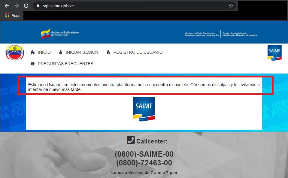 MrChicha's tweet photo. @VenezuelaSaime Hola, la página no permite configurar las preguntas de seguridad. Esto no permite avanzar con ningún trámite. Ayuda por favor. Sabrán cuanto tiempo estára no disponible el servicio? https://t.co/U0sM5fbKfE