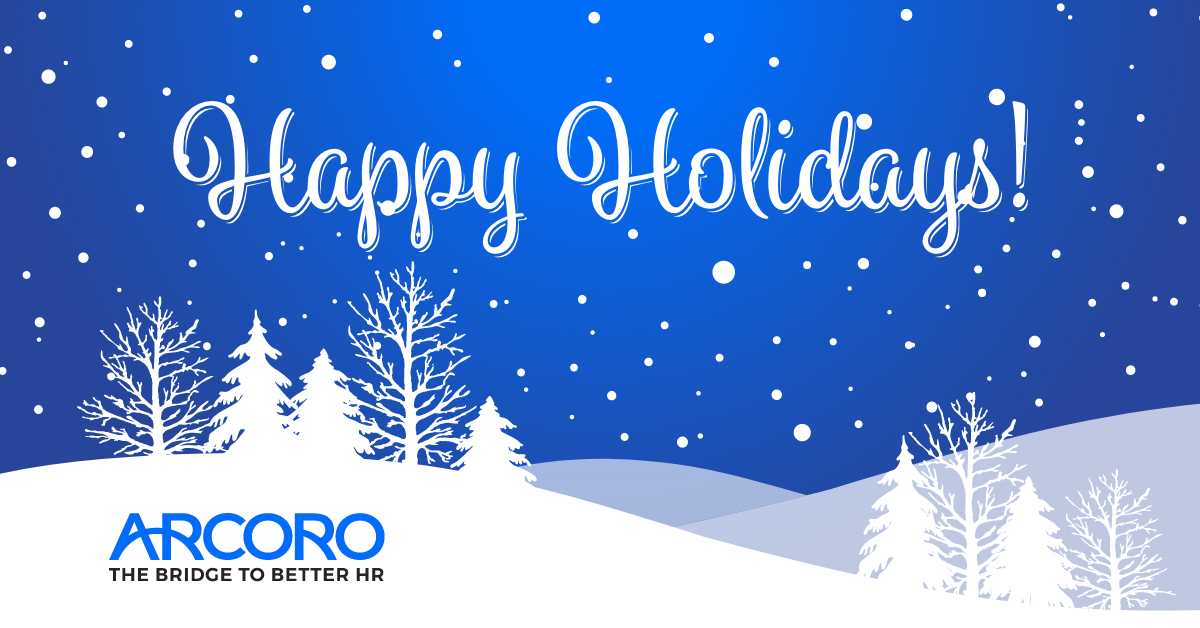 Happy holidays! We wish you a warm and peaceful celebration full of gratitude and hope! #BridgeToBetterHR